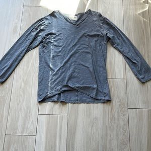 Mens v neck cap sleeve shirt